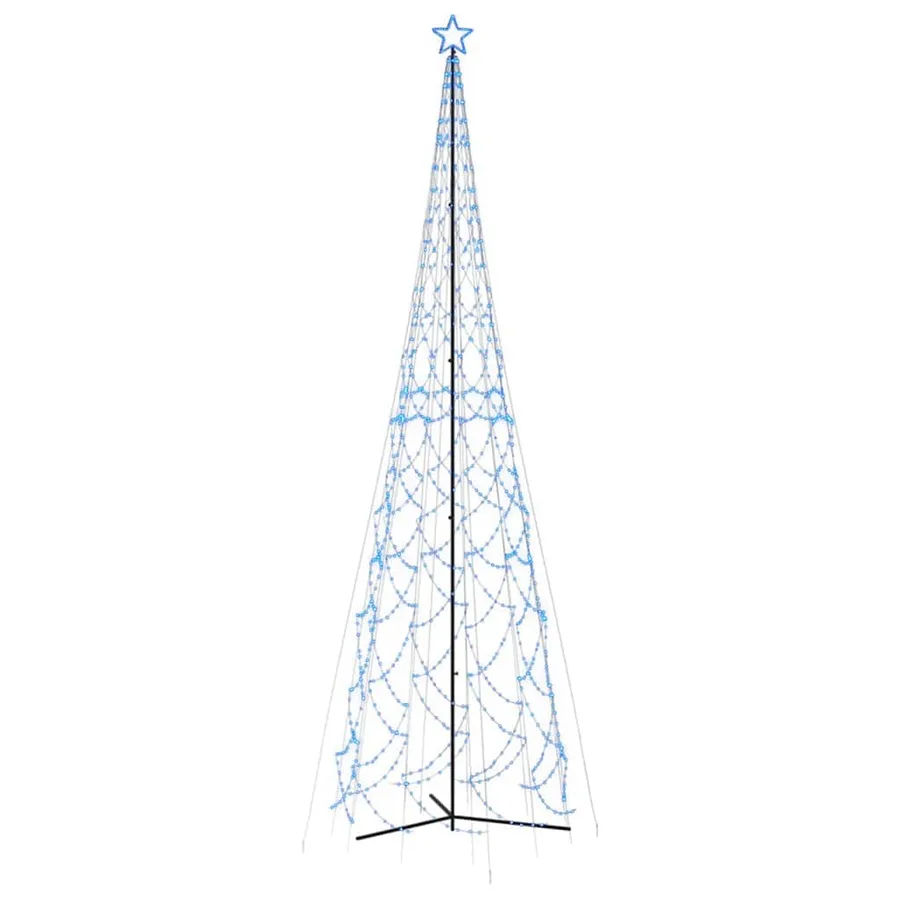 Arbre de Noël cône 3000 LED bleu 230x800 cm - 2