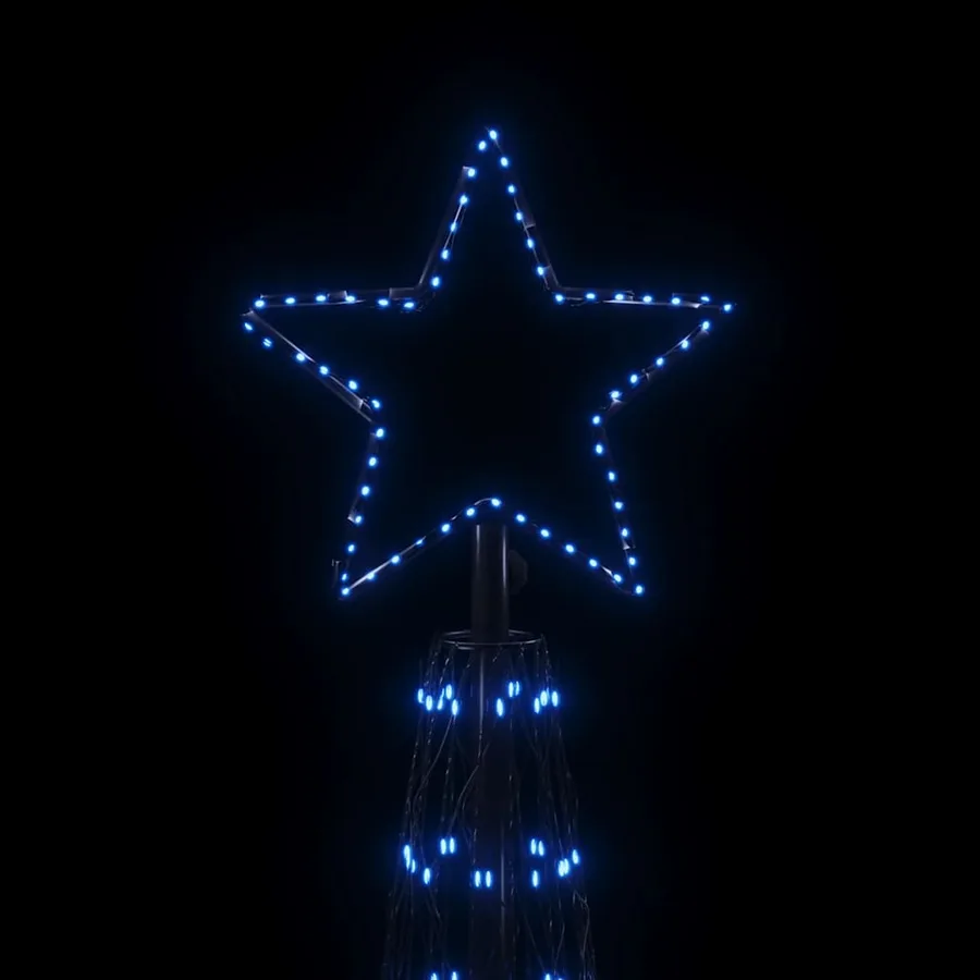 Arbre de Noël cône 3000 LED bleu 230x800 cm - 4