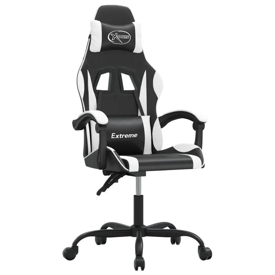 Chaise de jeu Noir et blanc Similicuir - 2