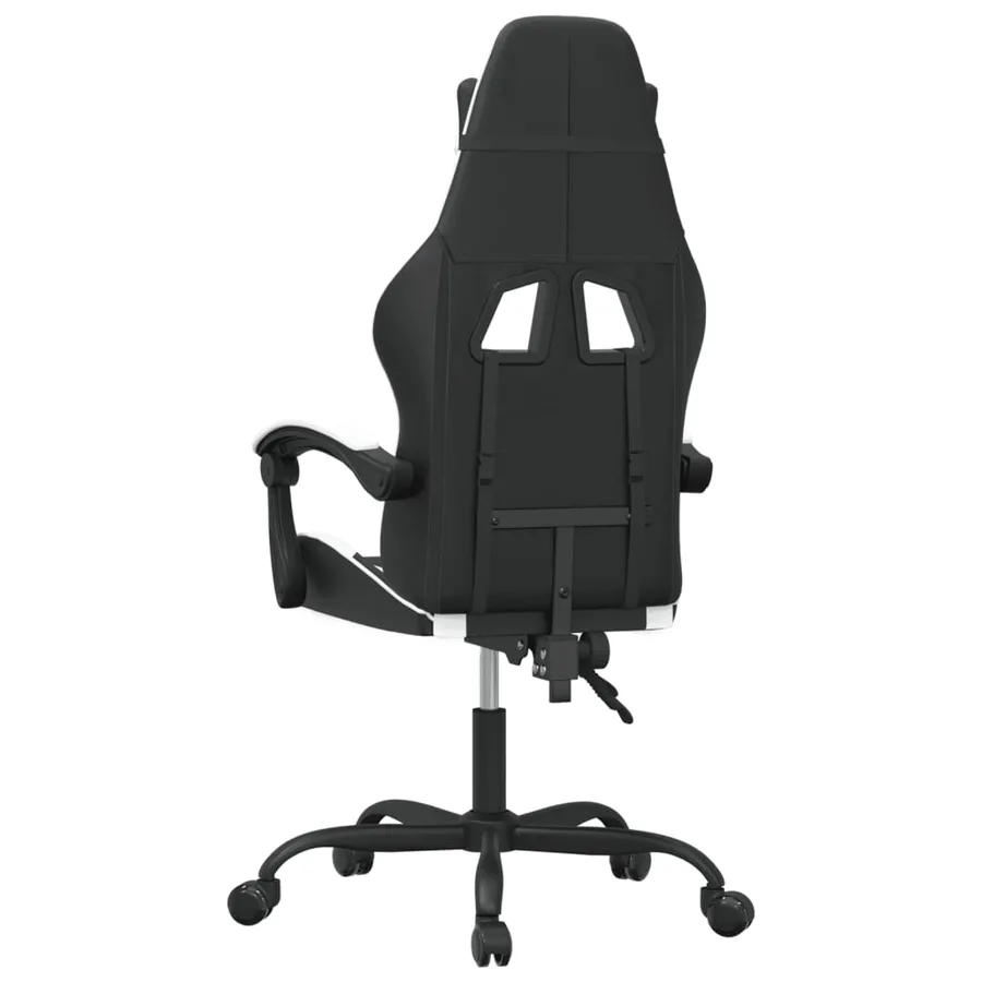 Chaise de jeu Noir et blanc Similicuir - 5