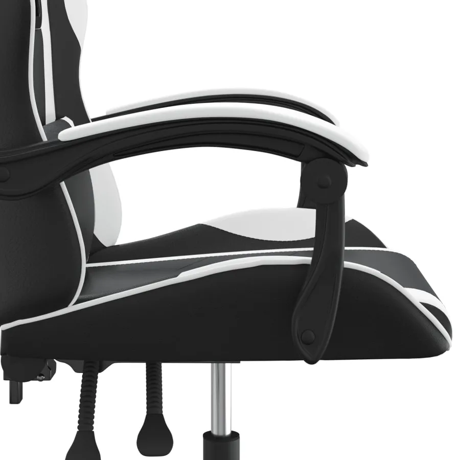 Chaise de jeu Noir et blanc Similicuir - 9