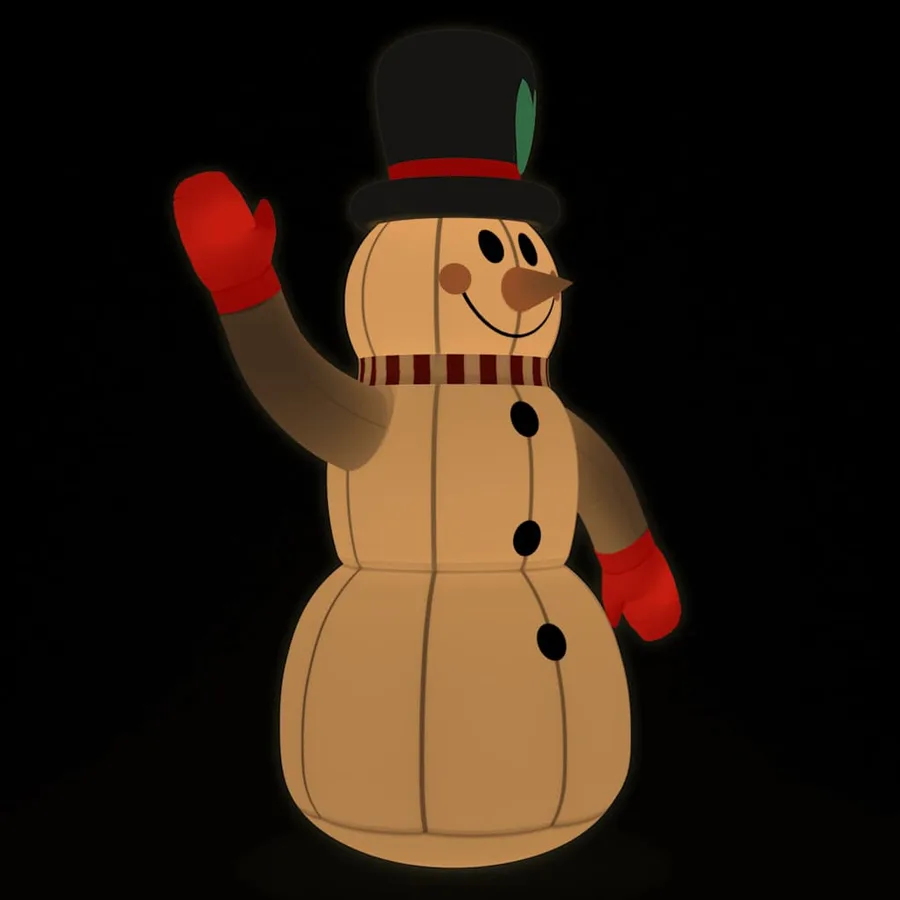 Bonhomme de neige gonflable avec LED 240 cm - 2