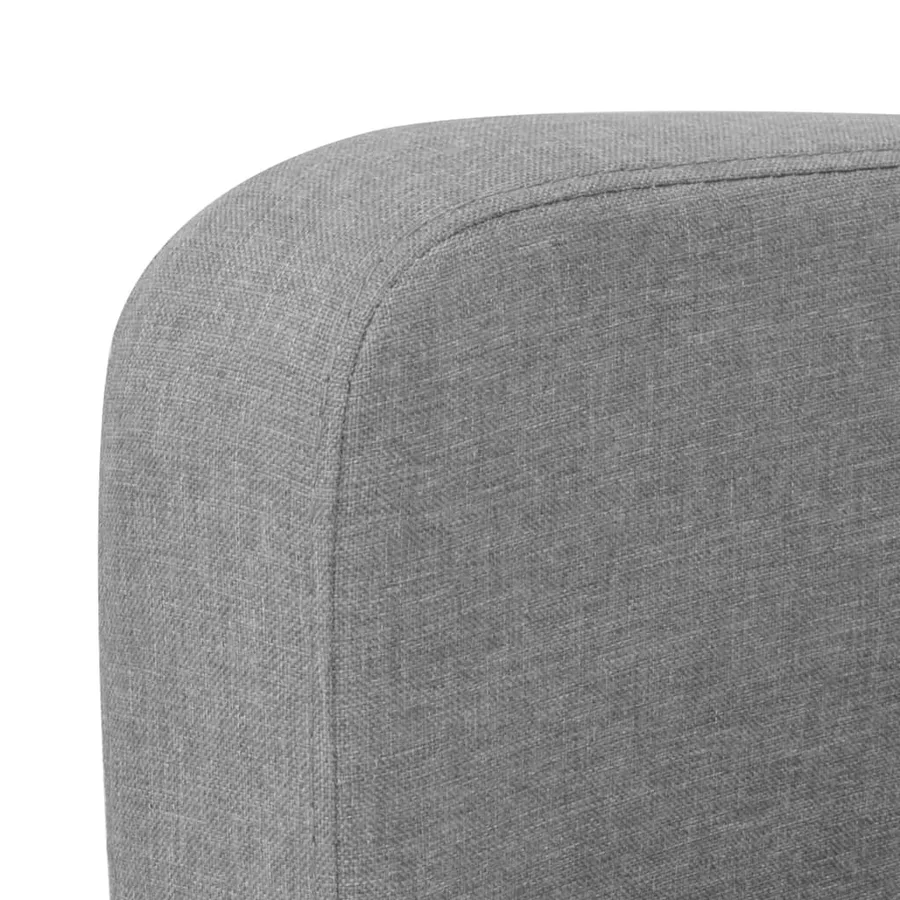 Canapé à 2 places 135 x 65 x 76 cm Gris clair - 3
