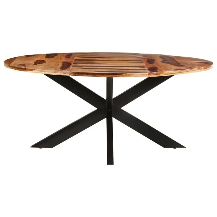 Table de salle à manger Ronde 175x75 cm Bois d'acacia - 2