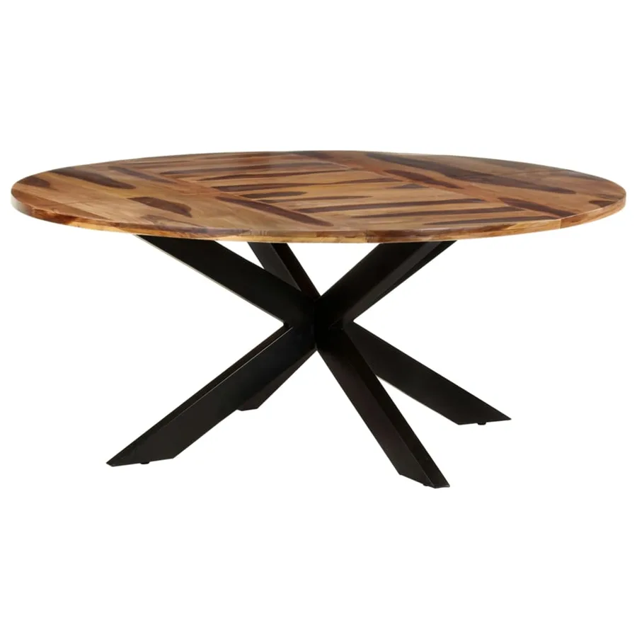 Table de salle à manger Ronde 175x75 cm Bois d'acacia - 5