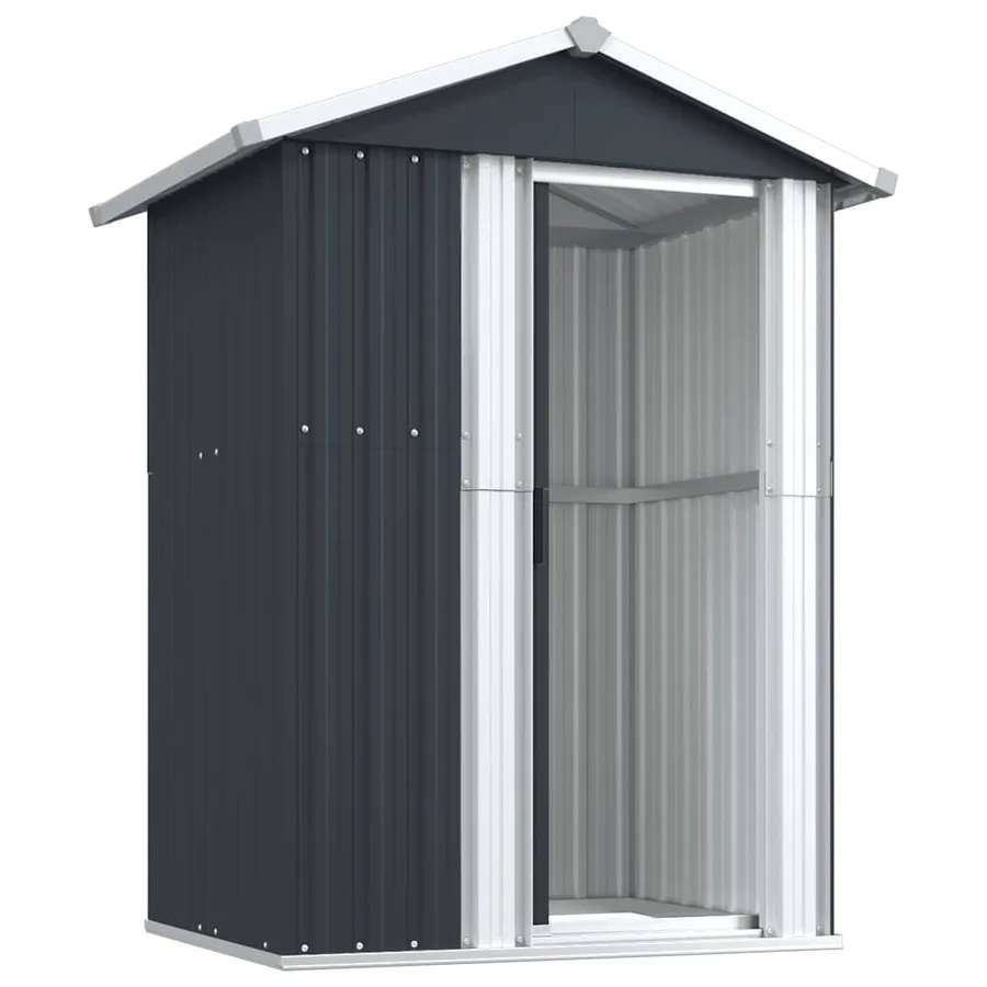 Abri de jardin Anthracite 126x97,5x177 cm Acier galvanisé - 4