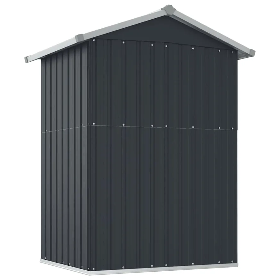 Abri de jardin Anthracite 126x97,5x177 cm Acier galvanisé - 6