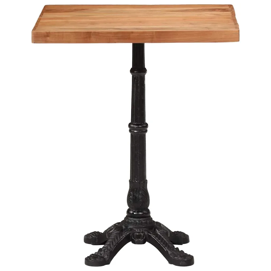 Table de bistro 60x60x76 cm Bois d'acacia massif - 4