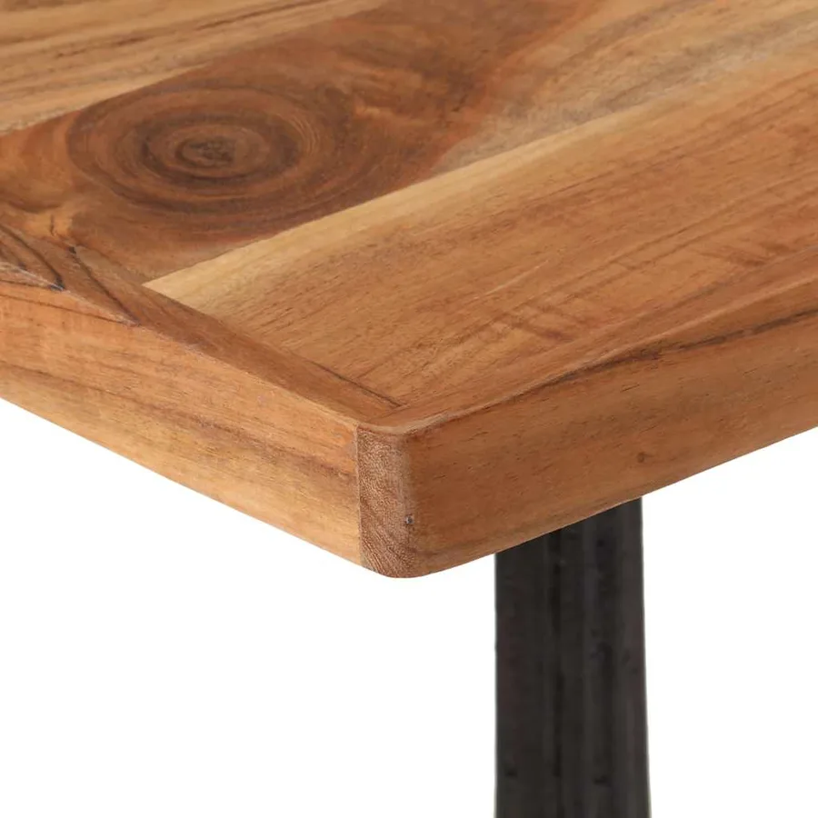 Table de bistro 60x60x76 cm Bois d'acacia massif - 7