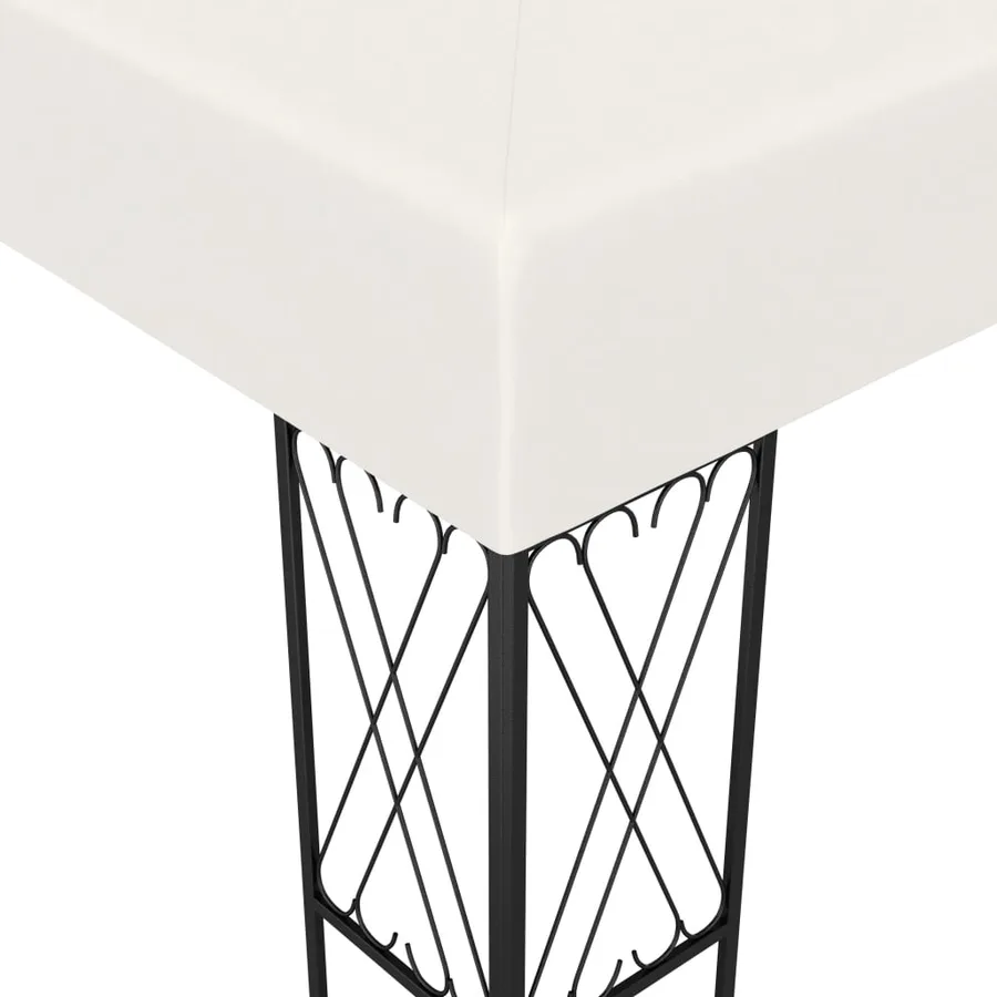 Belvédère 3x6 m Crème Tissu - 4