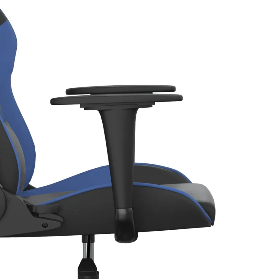 Chaise de jeu de massage Noir et bleu Similicuir - 10