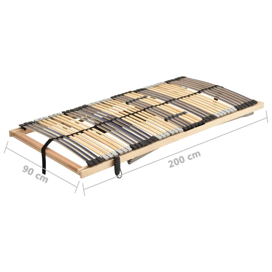 Sommier à lattes électrique sans matelas avec 7 zones 90x200 cm - 11
