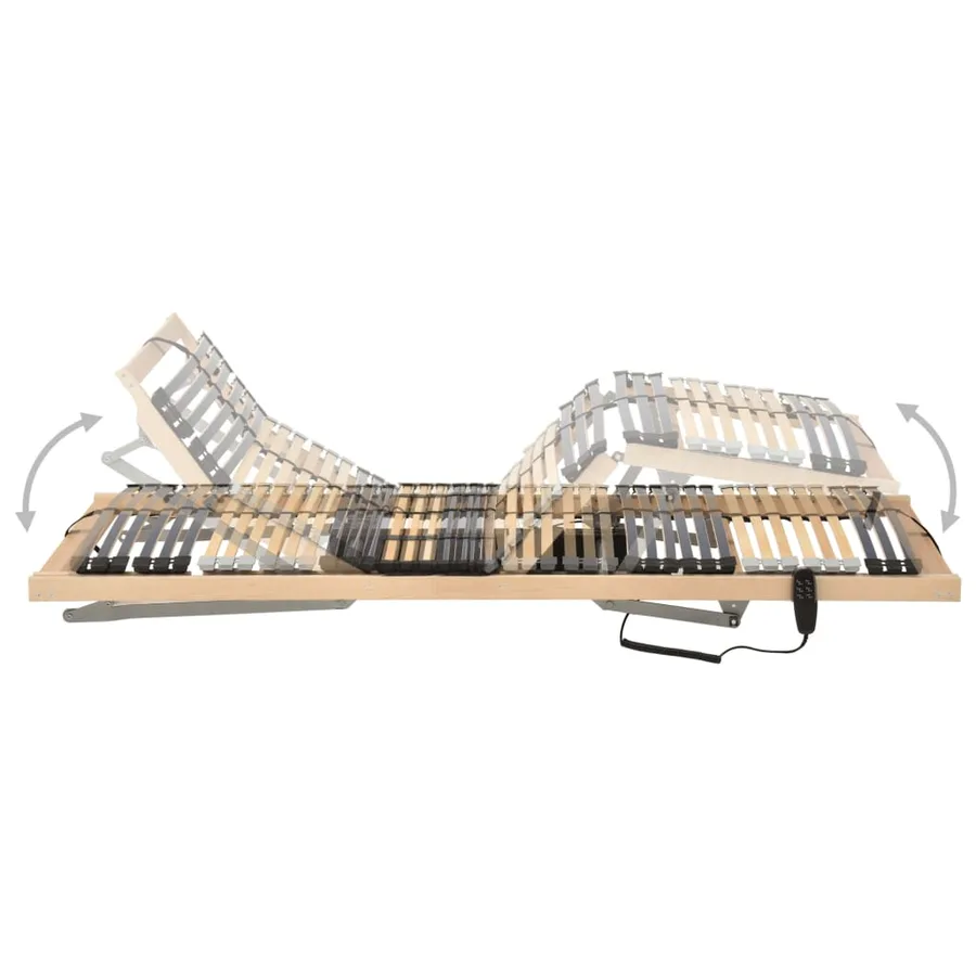 Sommier à lattes électrique sans matelas avec 7 zones 90x200 cm - 2
