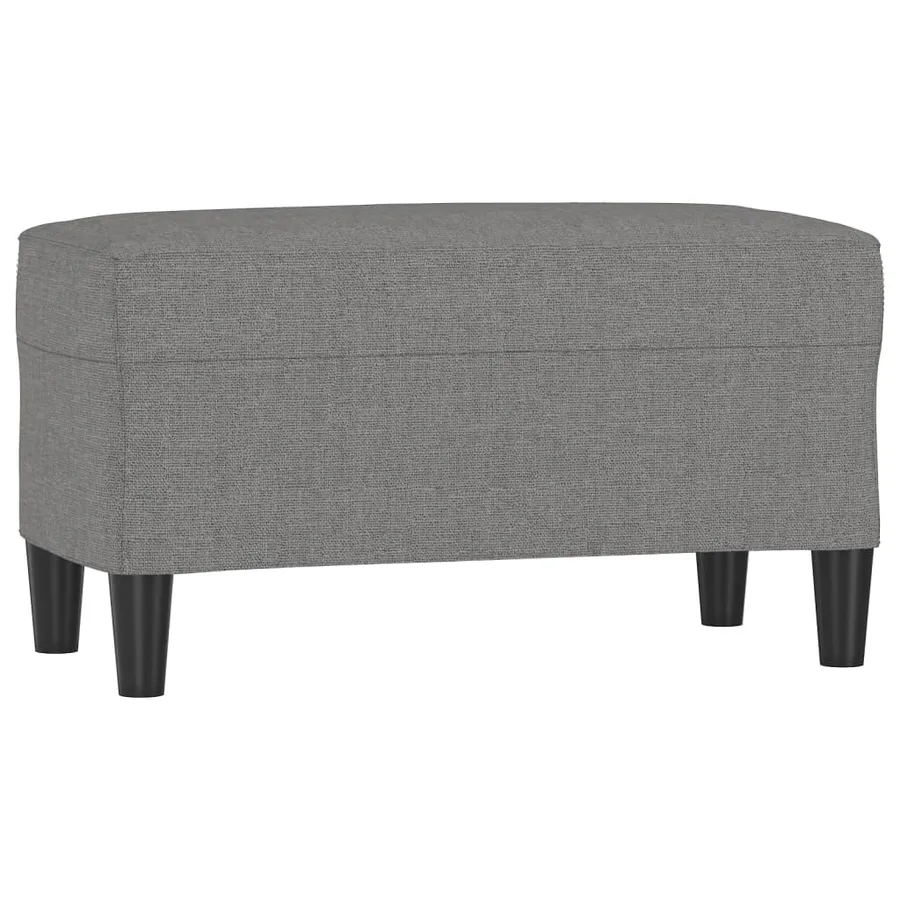 Banc Gris foncé 70x35x41 cm Tissu - 2