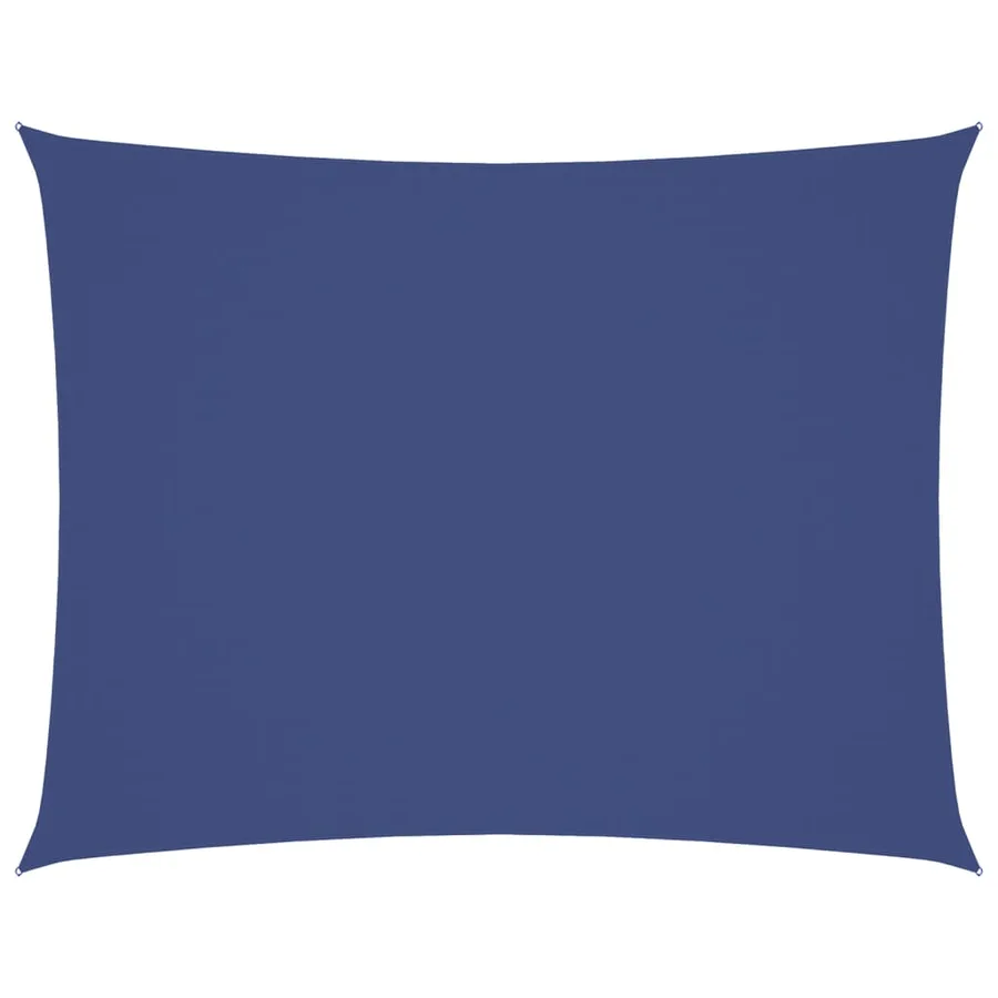 Voile de parasol tissu oxford rectangulaire 3x4 m bleu - 2