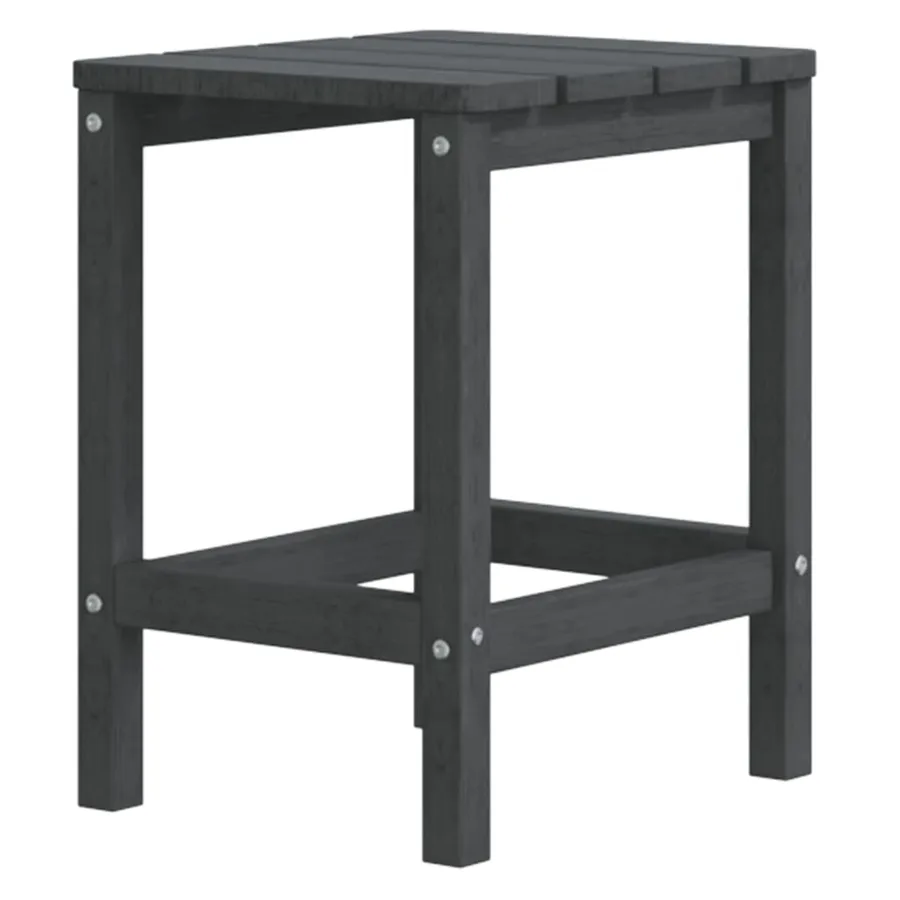 Chaises de jardin Adirondack avec table PEHD Anthracite - 5