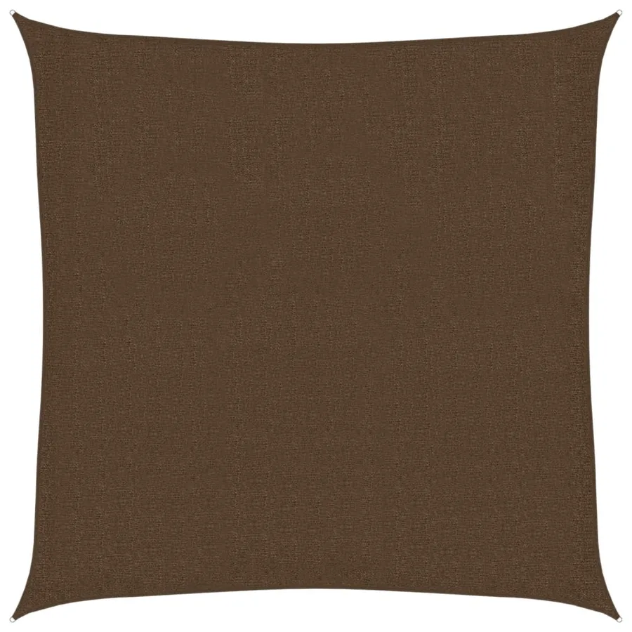 Voile d'ombrage 160 g/m² Marron 3x3 m PEHD - 2