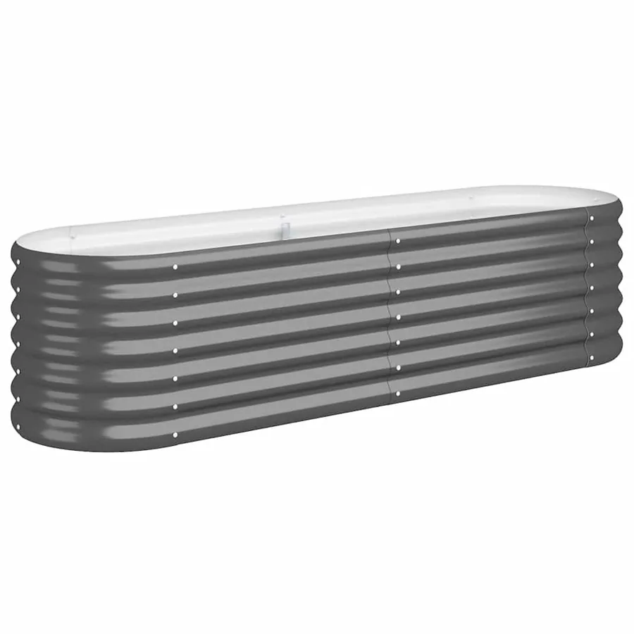 Lit surélevé de jardin Acier galvanisé Anthracite - 2