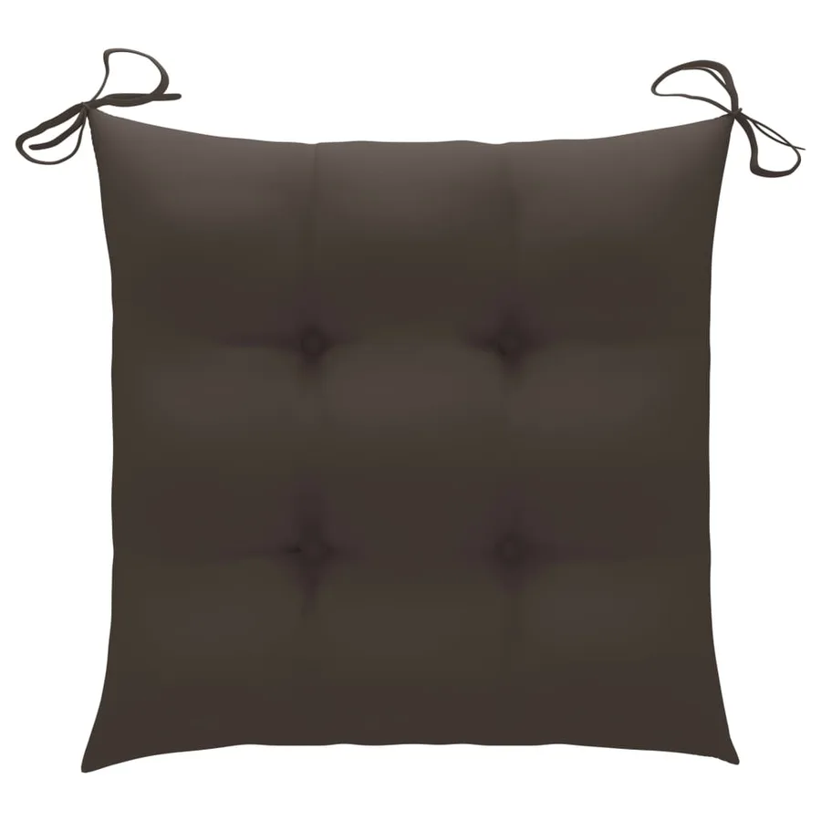 Chaises pliables d'extérieur lot de 2 et coussins Bois d'acacia - 23