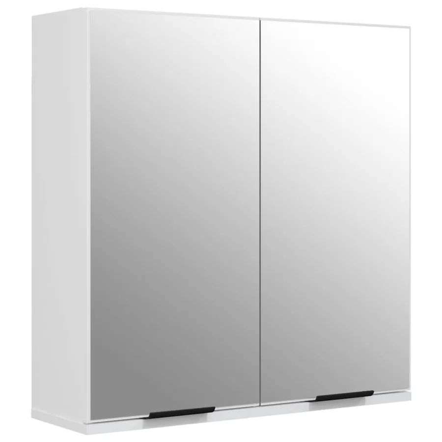 Meubles de salle de bain 4 pcs Blanc Bois d'ingénierie - 7