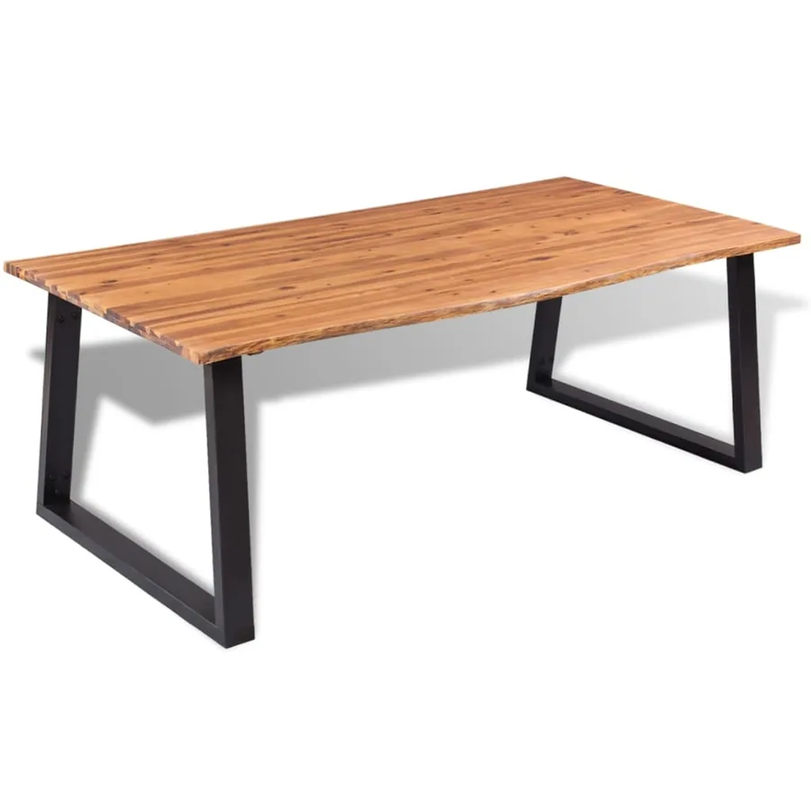 Table de salle à manger bois d'acacia massif 200x90 cm - 3