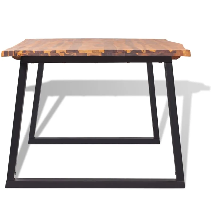 Table de salle à manger bois d'acacia massif 200x90 cm - 4