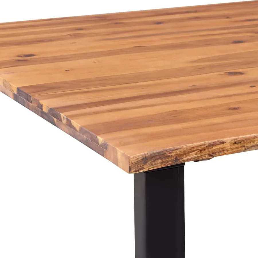 Table de salle à manger bois d'acacia massif 200x90 cm - 7
