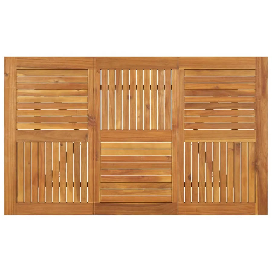 Table de jardin 150x90x75 cm Bois d'acacia solide - 4