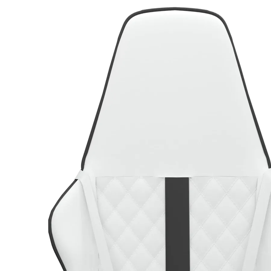 Chaise de jeu Blanc et noir Similicuir - 11