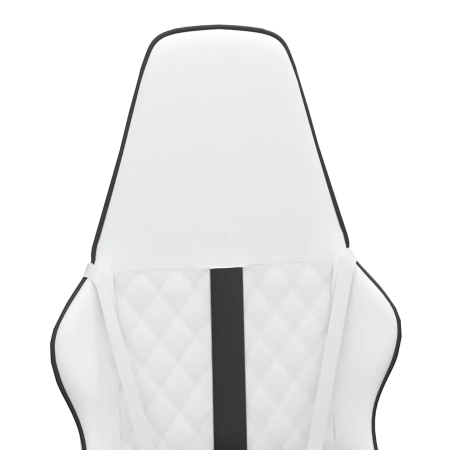 Chaise de jeu Blanc et noir Similicuir - 9
