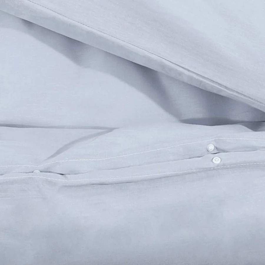 Ensemble de housse de couette Gris 200x220 cm Microfibre légère - 8