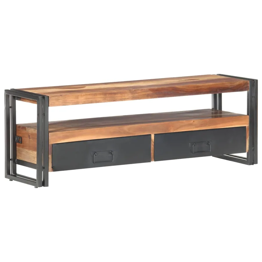 Meuble TV 120x30x40 cm Bois solide - 8