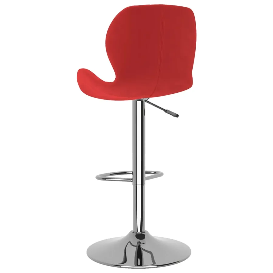 Tabourets de bar lot de 2 rouge bordeaux velours - 6