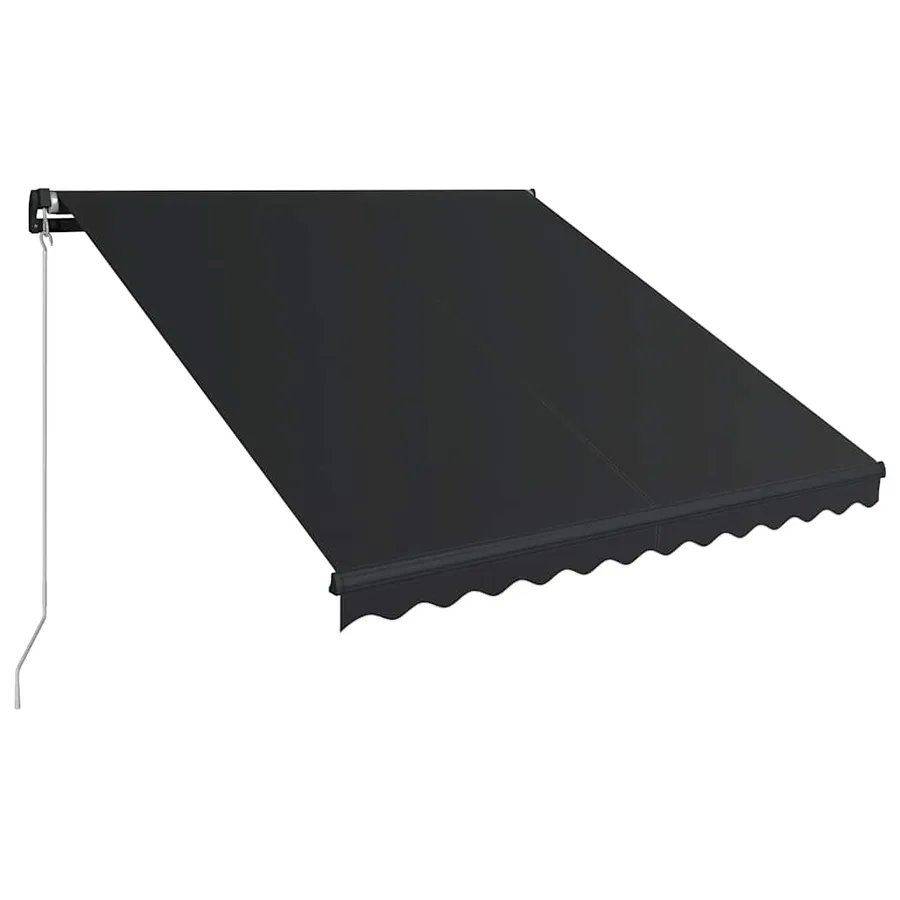Auvent manuel rétractable avec LED 300x250 cm Anthracite - 3