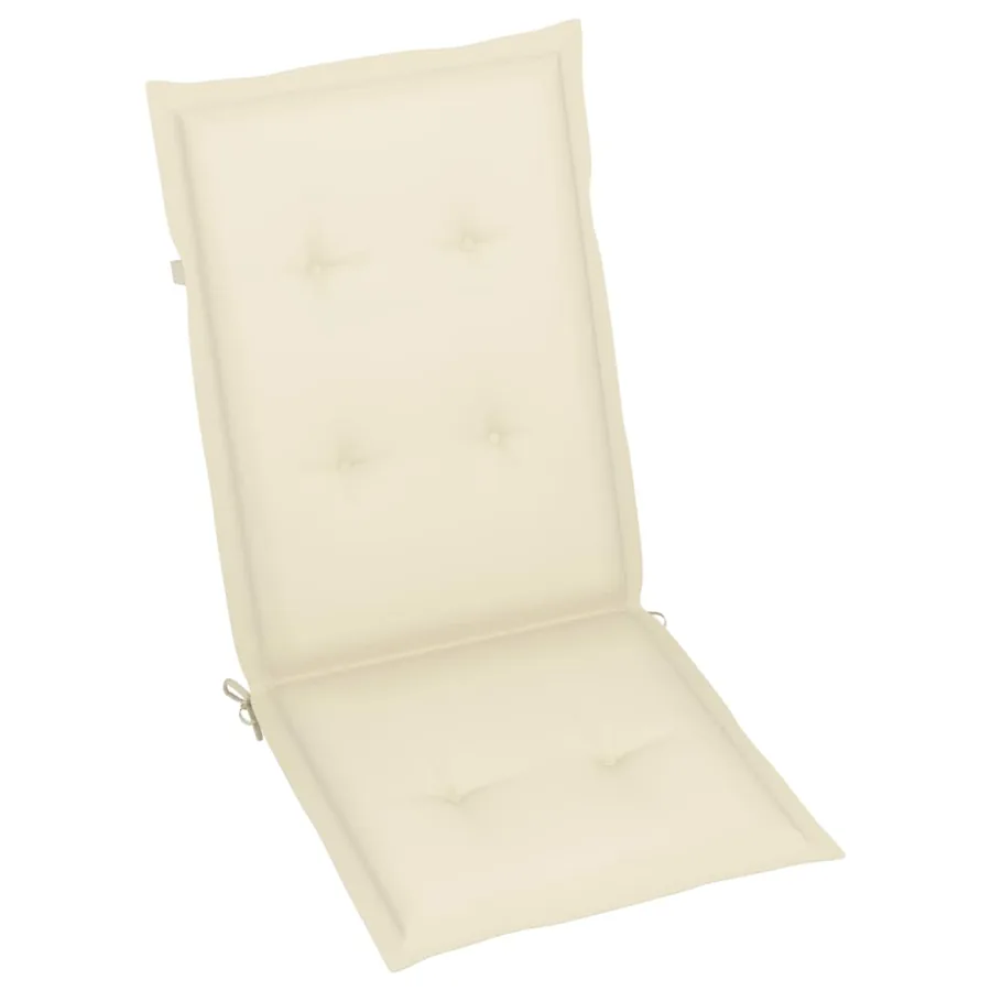Chaises inclinables de jardin lot de 2 et coussins Bois acacia - 7