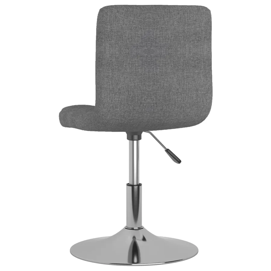 Chaises pivotantes à manger lot de 4 Gris clair Tissu - 6