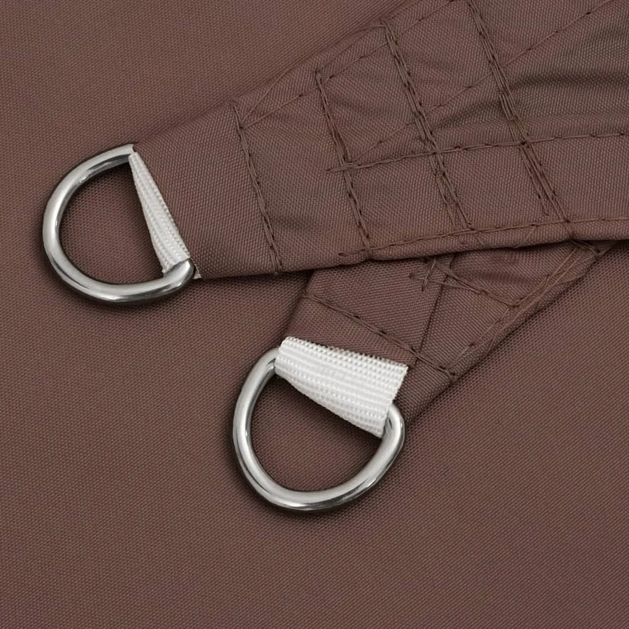 Voile de parasol tissu oxford rectangulaire 3x6 m marron - 5