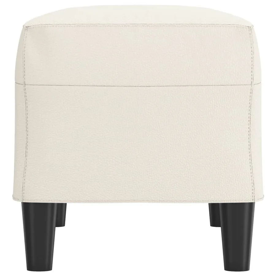 Banc Crème 70x35x41 cm Similicuir - 4