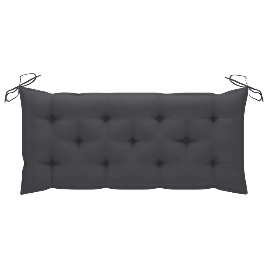 Banc de jardin 2 places avec coussin 120 cm Bois d'eucalyptus - 7