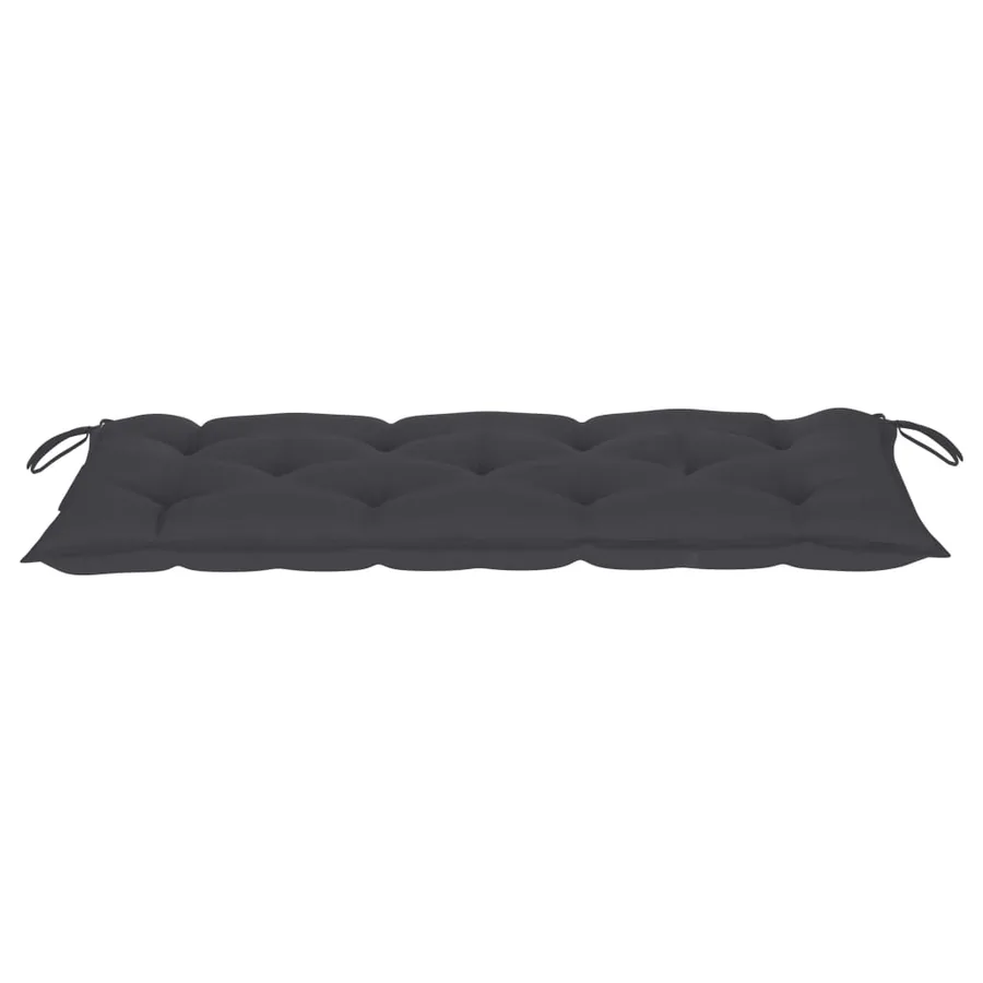 Banc de jardin 2 places avec coussin 120 cm Bois d'eucalyptus - 9