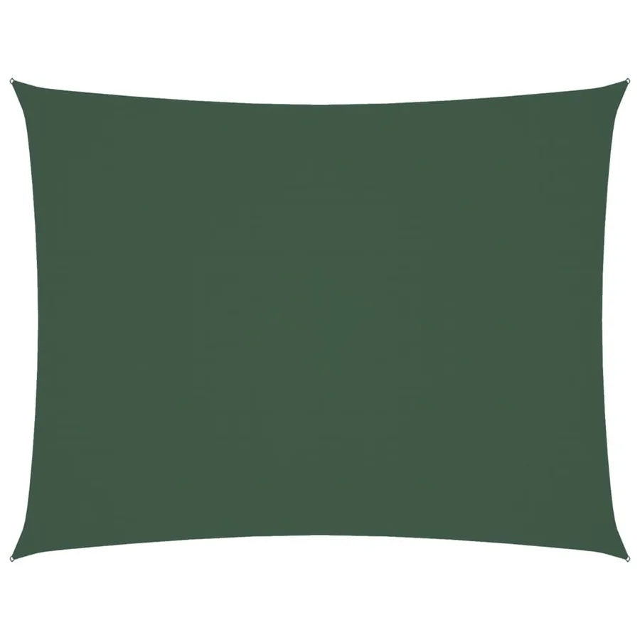 Voile de parasol tissu oxford rectangulaire 4x5 m vert foncé - 2