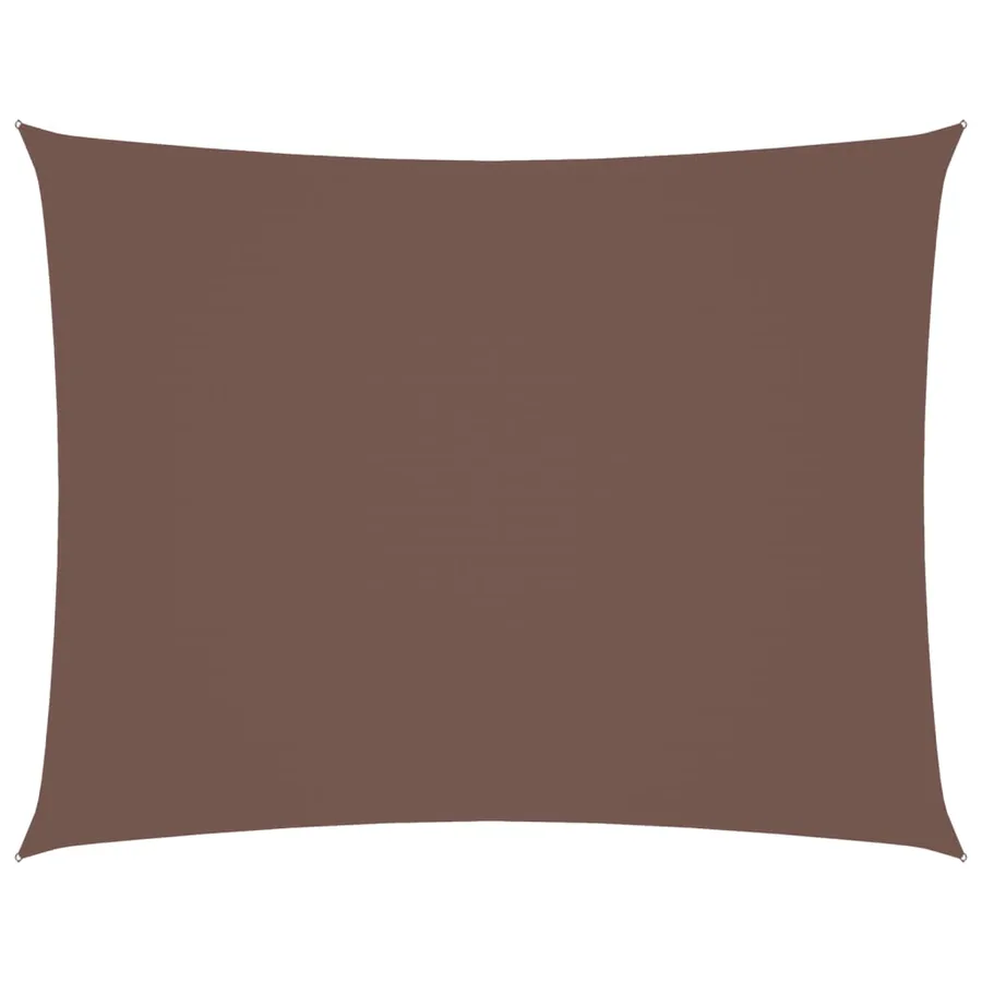 Voile de parasol tissu oxford rectangulaire 2x3 m marron - 2