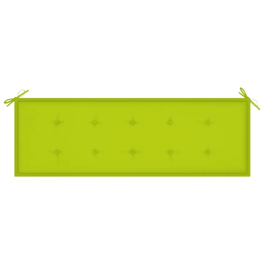 Banc de jardin 3 places avec coussin 150 cm Bois d'eucalyptus - 7