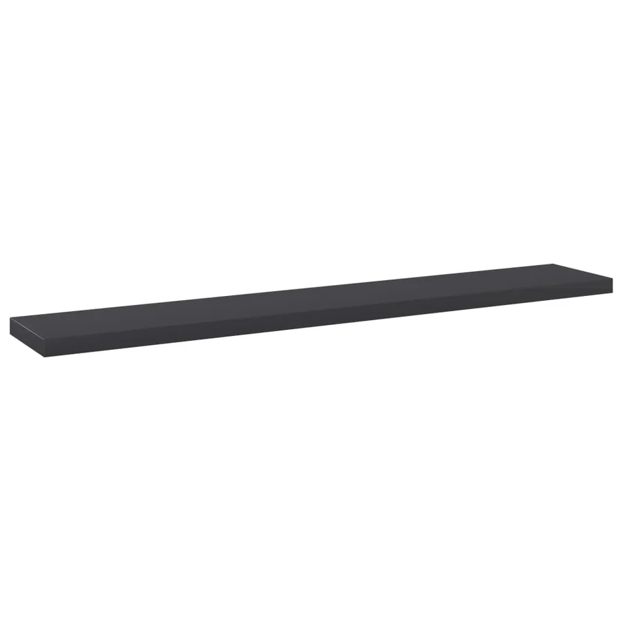 Panneaux de bibliothèque 4 pcs Gris 60x10x1,5 cm Aggloméré - 2