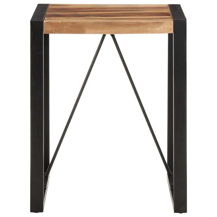 Table à manger 60x60x75 cm Bois d'acacia massif - 2