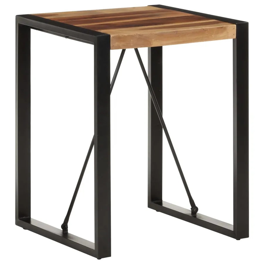 Table à manger 60x60x75 cm Bois d'acacia massif - 6