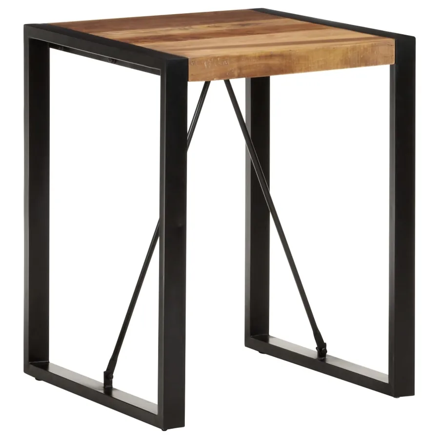 Table à manger 60x60x75 cm Bois d'acacia massif - 8