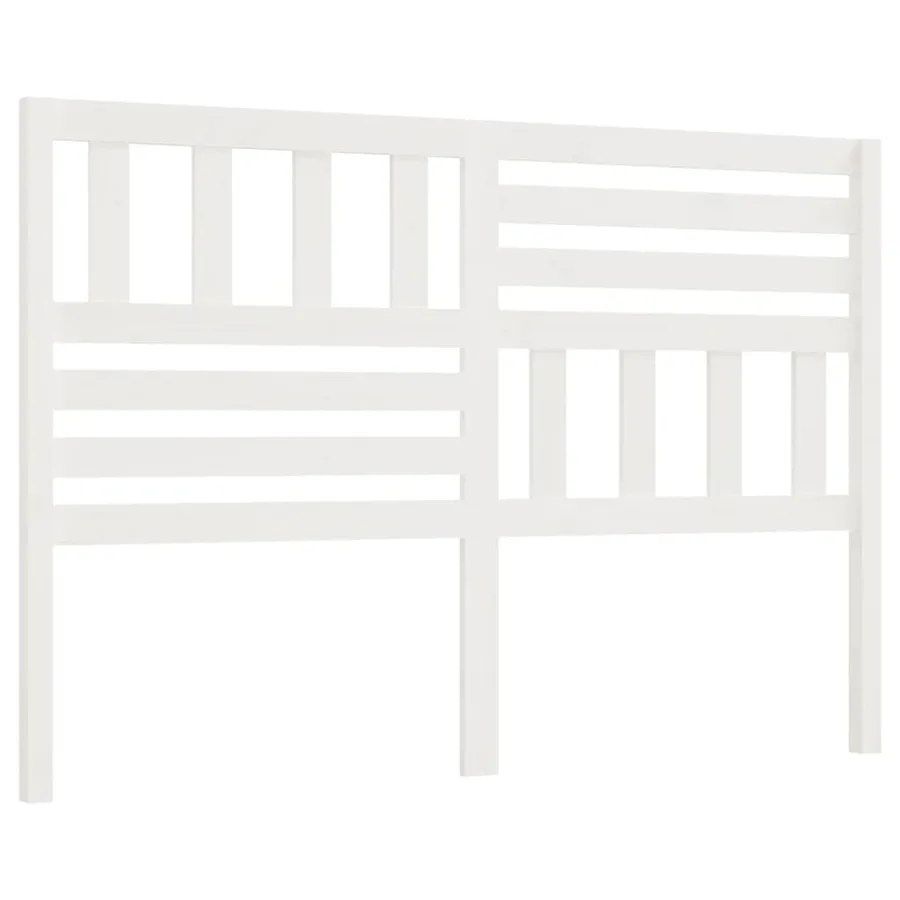 Tête de lit Blanc 166x4x100 cm Bois massif de pin - 2