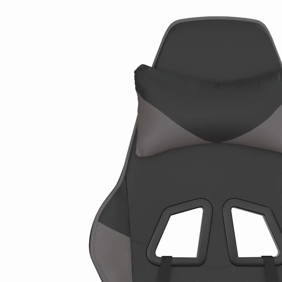Chaise de jeu Noir et gris Similicuir - 11