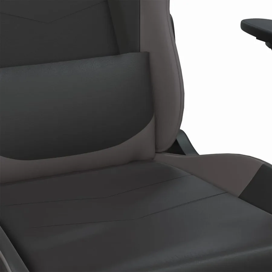 Chaise de jeu Noir et gris Similicuir - 8